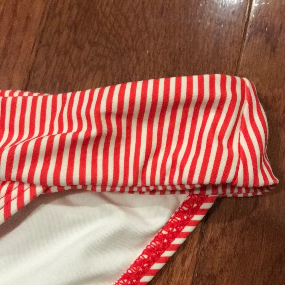 NWOT red/white strip swim bottom XL - Picture 2 of 5